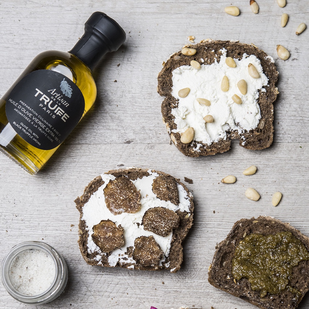 Huile d'olive vierge extra saveur truffe noire coffret Premium - 200ml